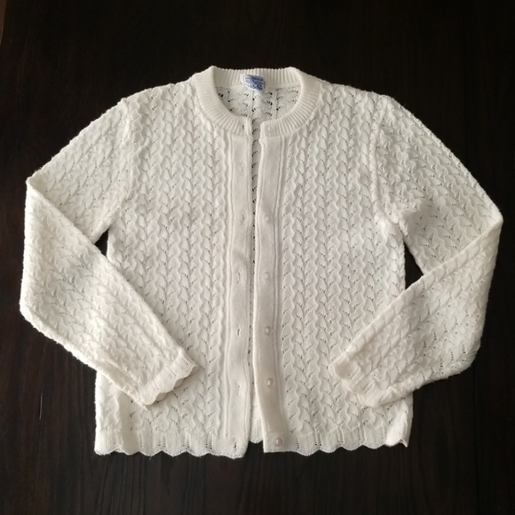 Vintage Style "Styled By Rose" 100% Wintuk Cream Sweater - Picture 1 of 5